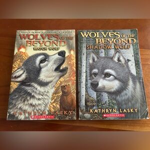 Wolves of the Beyond Lot of 2 Books Kathryn Lasky Shadow Wolf Watch Wolf
